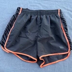 PINK Victoria's Secret Gray and Orange Athletic Shorts